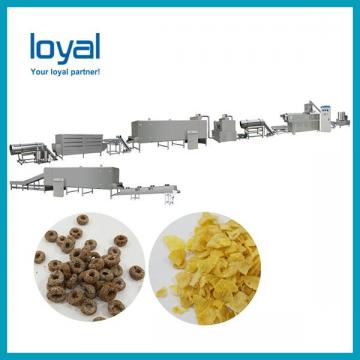 Small capacity corn pops cereal making machine extruder corn flakes production equipments